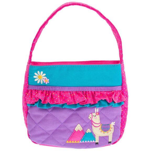 Stephen Joseph Quilted Llama Purse and Wallet for Girls - Picture 2 of 12